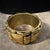 1930s Art Deco Gilded Metal Bangle Bracelet For Sale - Image 4 of 11