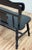 Vintage Early American Style Black Carved Wood Bench For Sale - Image 12 of 12