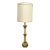 Vintage Neoclassical Column Floor Lamp With Original Shade For Sale
