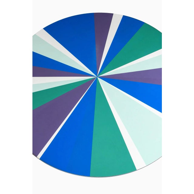 Blue Dining Table, Italy, 1950s For Sale - Image 8 of 9