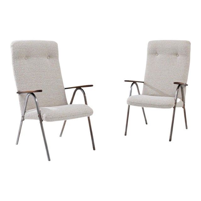 20th Century Central European Modern Armchairs, a Pair For Sale
