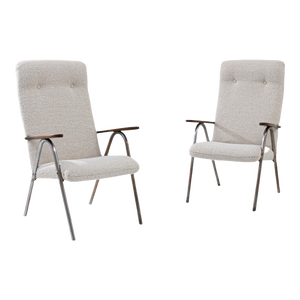 20th Century Central European Modern Armchairs, a Pair