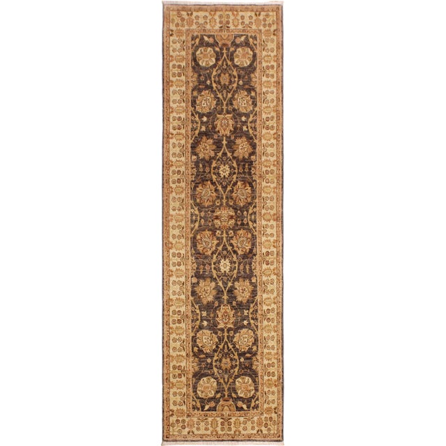 Ziegler Gray/Ivory Wool Runner Rug- 3'1'' X 9'3'' For Sale - Image 10 of 10