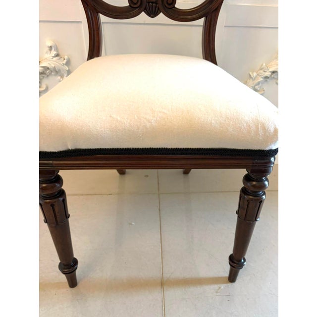 Brown English Regency Carved Mahogany Dining Chairs, 1830s, Set of 10 For Sale - Image 8 of 15