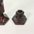 1970s 1970s Vintage Art Deco Depression Diamond Point Glass Centerpiece Candle Holders and Vase - Set of 3 For Sale - Image 5 of 12