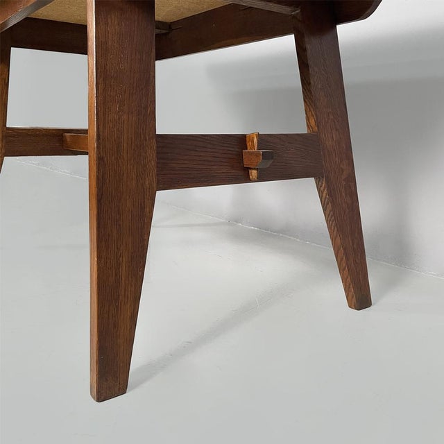Mid-Century Modern French Oak Dining Table from René Gabriel, 1950s For Sale - Image 11 of 13