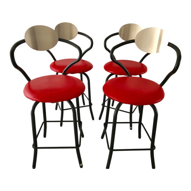 Amisco Bar Stools- Set of 4 For Sale