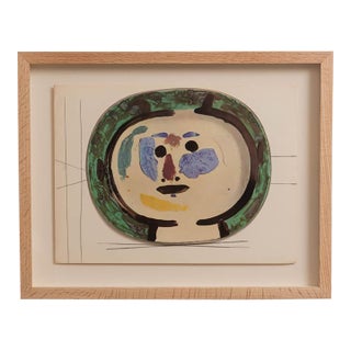 1948 Framed Lithographic Plate, Céramiques De Picasso For Sale