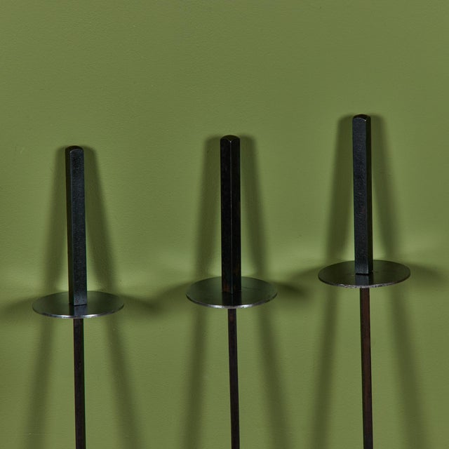 Mel Bogart Fireplace Tool Set For Sale - Image 11 of 13