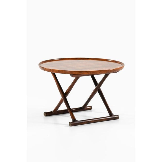 Egyptian Table in Rosewood and Brass attributed to Mogens Lassen, 1935 For Sale - Image 6 of 11