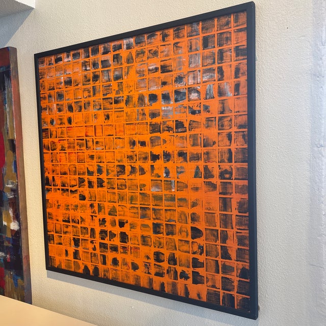 Contemporary Modern Abstract Painting on Canvas For Sale - Image 6 of 11