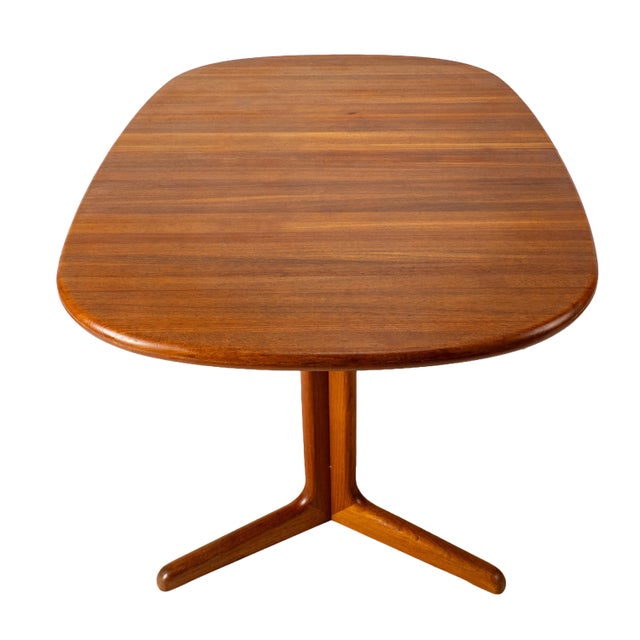 1990s Danish Modern Solid Teak Expandable 102" Dining Table W/ Two Leafs For Sale - Image 16 of 18
