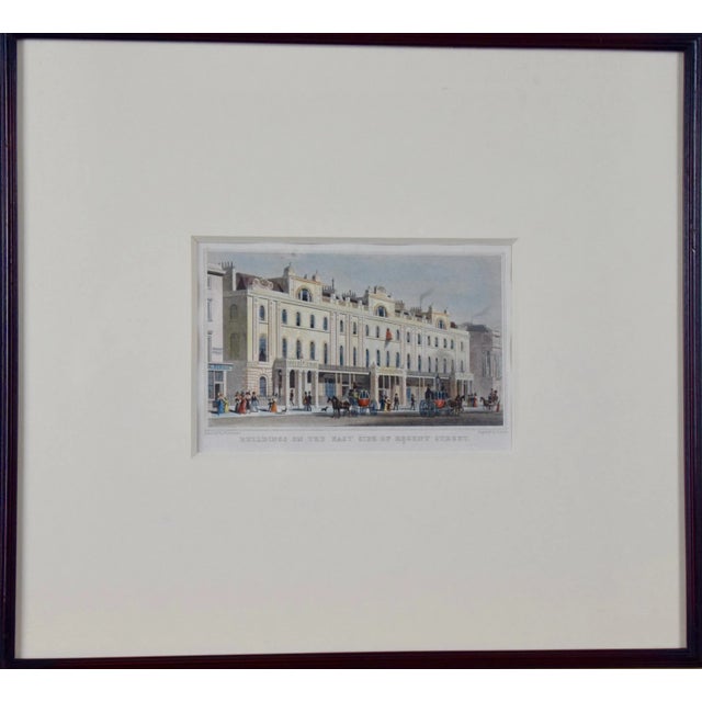 A set of three hand-colored engravings from "Metropolitan Improvements; or London in the Nineteenth Century", published in...