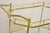 Mid 20th Century Italian Modern Brass and Glass 3 Tier Rolling Bar Cart Serving Table For Sale - Image 12 of 12