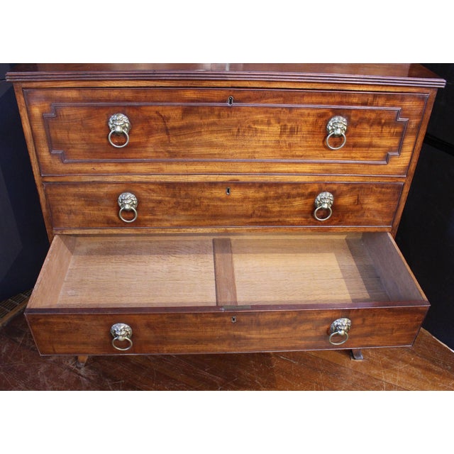 Circa 1790 English George III Period Secretaire Bookcase For Sale - Image 12 of 17