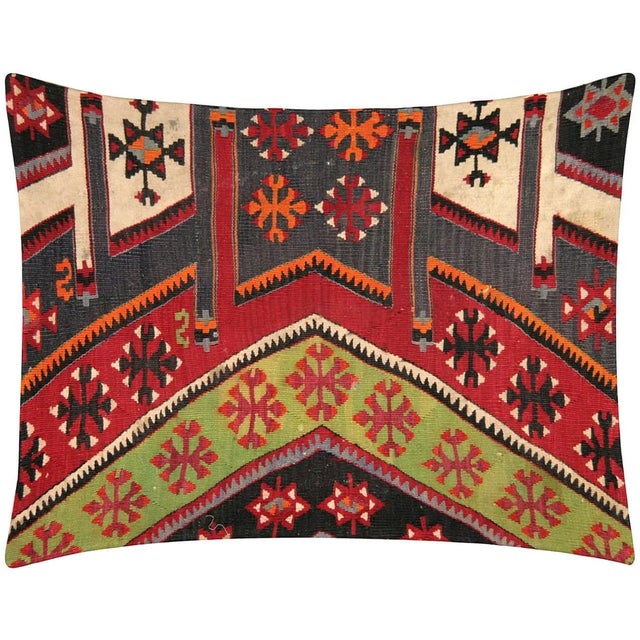 Traditional 1960s Turkish Kilim Pillow For Sale - Image 3 of 3