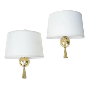 Signed Bronze Marcel Guillemard Sconces Wall Lamps France Neoclassical, Pair