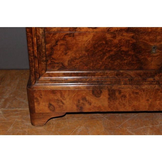 Louis Philippe Secretaire in Burr Walnut, 1800s For Sale - Image 17 of 18
