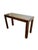 Mid 20th Century Mid-Century Faux Tortoise Shell Console Table With Black Glass by Henredon For Sale - Image 5 of 15