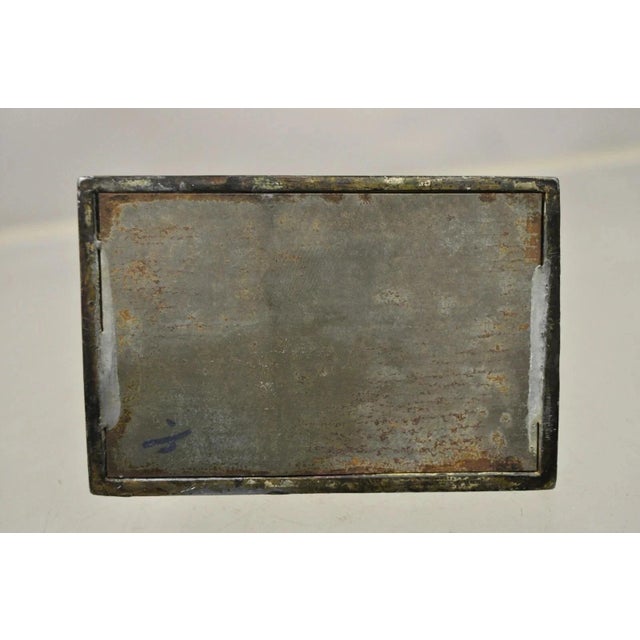 Antique w.v. Egbert Co Seated Abraham Abe Lincoln Metal Bronze Bookends For Sale - Image 9 of 10