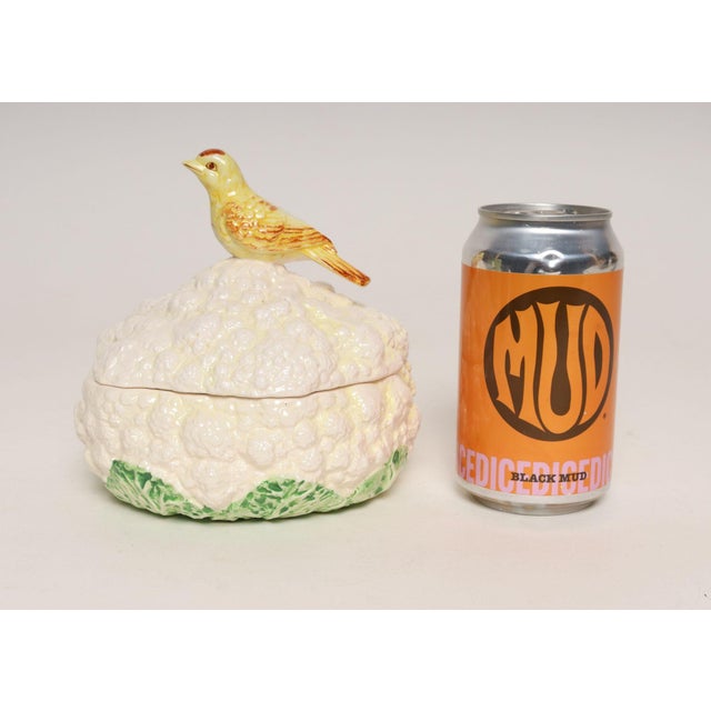 White Vintage Ceramic "Caulibird" Lidded Dish / Vide Poche by Gloria Vanderbilt for Sigma Taste Setter For Sale - Image 8 of 14