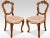 Walnut Balloon Back Salon Chairs, Set of 4 For Sale - Image 5 of 7