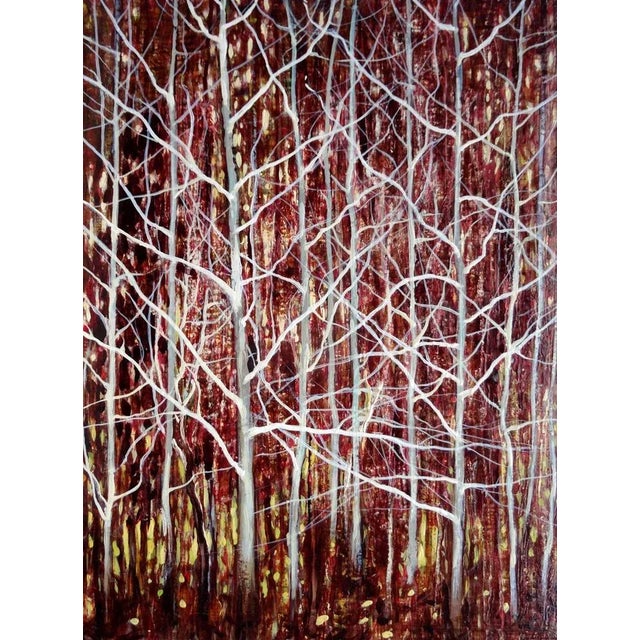 Red forest. 2014, oil on canvas, 40x30 cm fantasy forest with white trees kristine kvitka (1983) kristine kvitka is a...