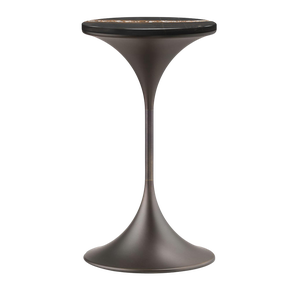 Daperpera Tall Sahara Noir Brown Side Table by Paolo Rizzatto