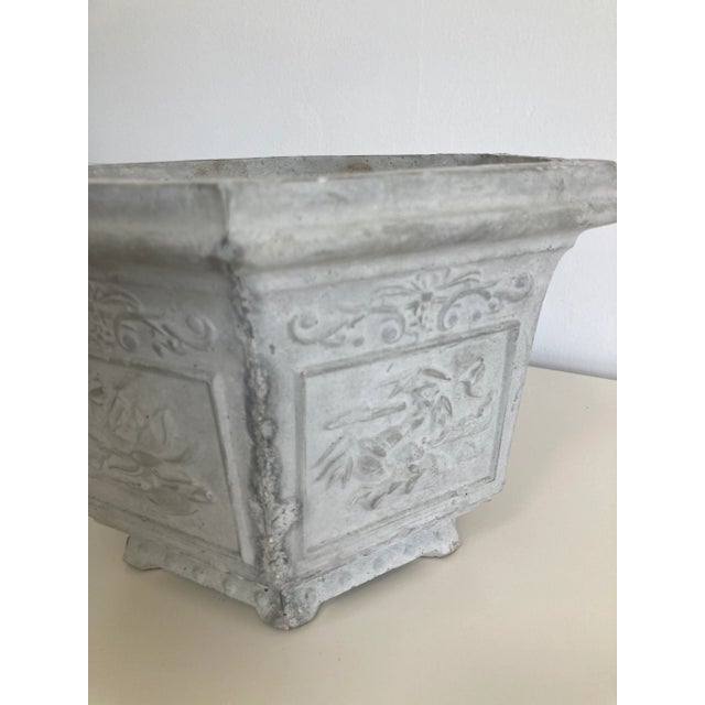 1950s Asian Cast Stone Cache Pot-2 For Sale - Image 5 of 10