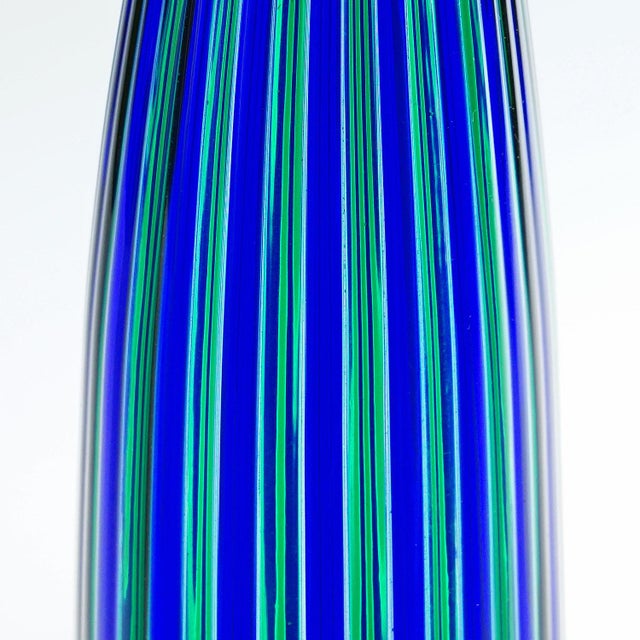 Glass Venini a Canne Bottle 'Elixir' by Gio Ponti Venice Murano For Sale - Image 7 of 9