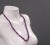 Mid-Century Modern Vintage Fashion Gemstone Necklace with Violet Amethyst Quartz, 1980s For Sale - Image 3 of 10