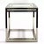 Contemporary State St. Chrome & Glass End Table by ⁠Michael Amini for Aico For Sale - Image 3 of 9