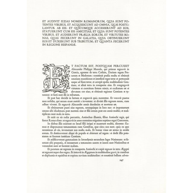 Printmaking Materials 1968 Salvador Dalí Biblia Sacra Lithograph "Sanctus Raphael Et Tobias" (Saint Raphael and Tobias) For Sale - Image 7 of 9
