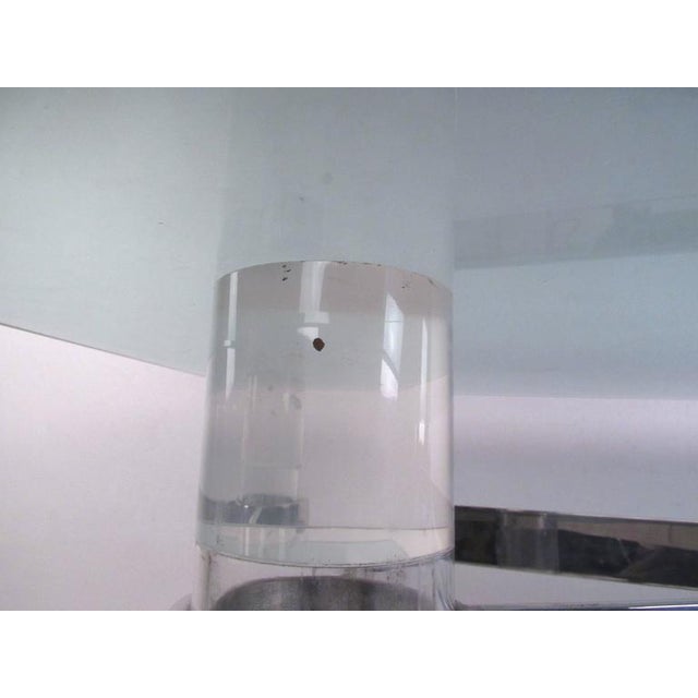 Karl Springer Style Lucite and Chrome Console Table | Chairish (640 x 640 Pixel)
