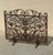 French Country Vintage Cast Iron Decorative Fireplace Screen For Sale - Image 3 of 10
