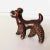 Vintage Ceramic Poodle Dog Figurine 3.5"L , Makers mark reads " Japan" Excellent condition.