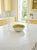 Vintage Hand-Painted Bee Motif Ceramic Bowl – Speckled Yellow Glaze Decorative Centerpiece Dish For Sale - Image 11 of 12