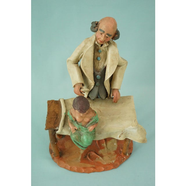 20th Century Terracotta Sculpture of Pediatrician Doctor by Leonardo Bonaccorso, Italy For Sale - Image 10 of 18