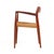Niels Moller Model 57 Mid Century Danish Teak and Rope Captains Dining Chairs - Pair For Sale In Chicago - Image 6 of 11