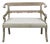 1930s Moroccan Metal Upholstered Settee With Enamel Décor and Rams' Heads For Sale