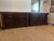 Pair of Baker Furniture Neoclassical Mahogany Chests With Original Stone Tops & Brass-Tone Hardware For Sale - Image 12 of 14