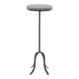 Hiten Drink Table - Grey Marble