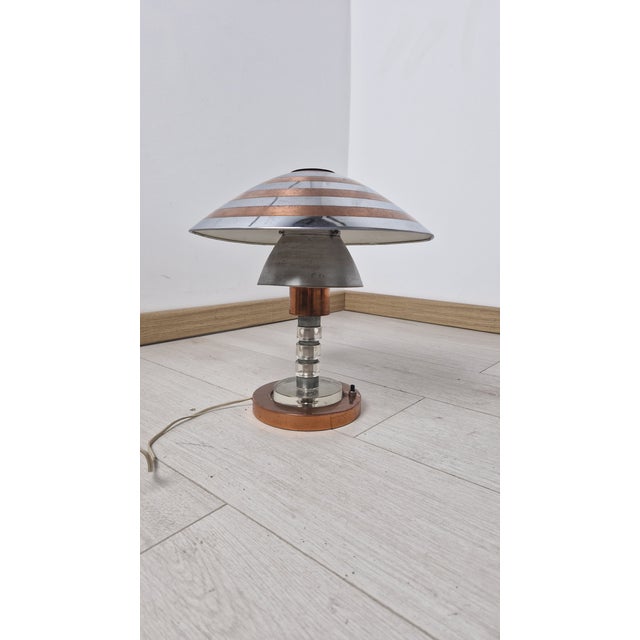 Philips Table Lamp in Copper and Aluminum from Philips, 1950s For Sale - Image 4 of 17