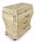 A beautifully restored French Provincial chest of drawers featuring a hand-painted celadon and neutral palette with an...