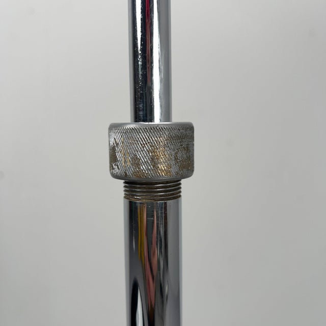 Vintage Steel Tube Floor Lamp with Integrated Table, 1920s For Sale - Image 11 of 13