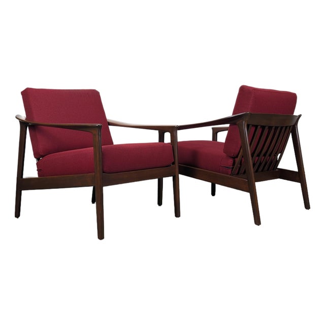 Pair of Mid Century Modern 'Monterey' Lounge Chairs by Folke Ohlsson for Dux For Sale