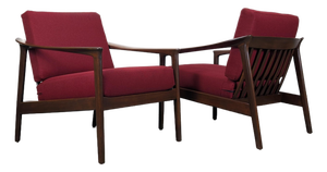 Pair of Mid Century Modern 'Monterey' Lounge Chairs by Folke Ohlsson for Dux