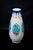 Art Deco Vase in Glazed Crackled Earthenware with Blue Flowers by Maurice Dufrene for Keramis, La Louviere, Belgium, 1920s For Sale - Image 15 of 15