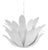 Matthew Izzo Home Leander Matte White Leaf Blossom Chandelier For Sale