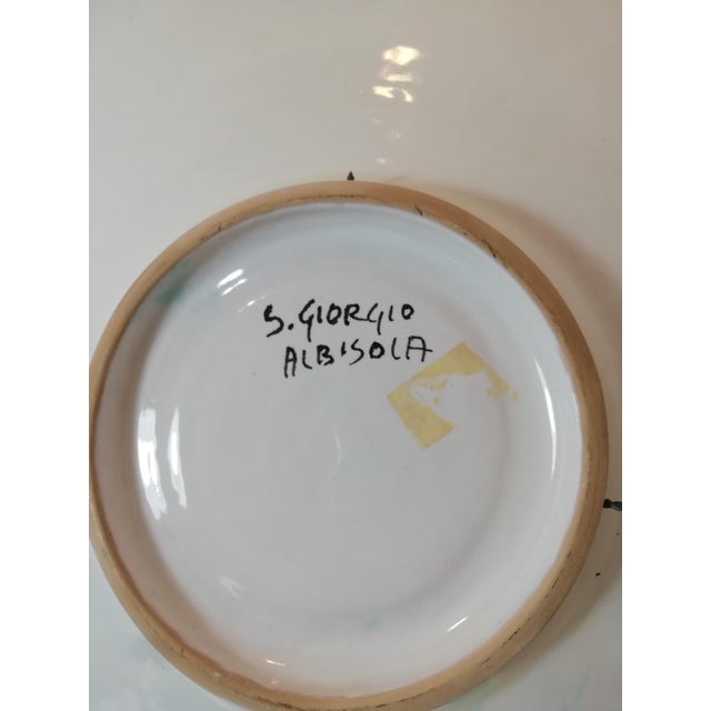 Vintage Display Plate by Eliseo Salino for Albisola San Giorgio, Italy, 1970s For Sale - Image 11 of 12